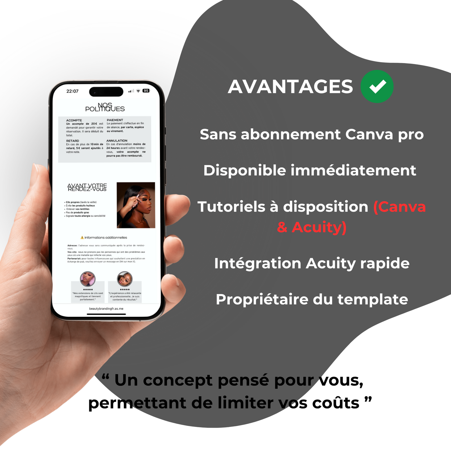 Template Acuity - White Beauty Lashes