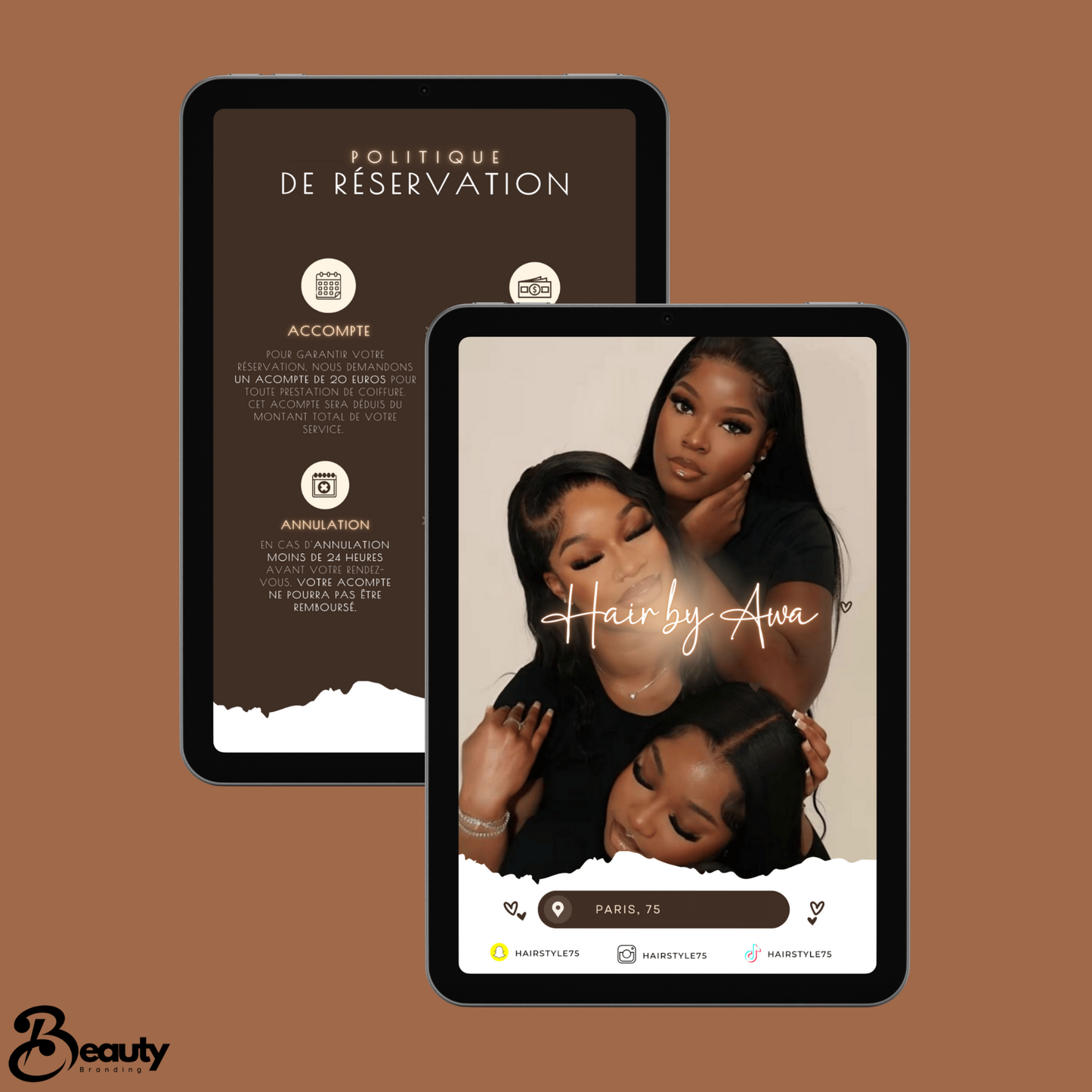 Template Acuity - Brown Beauty Hair