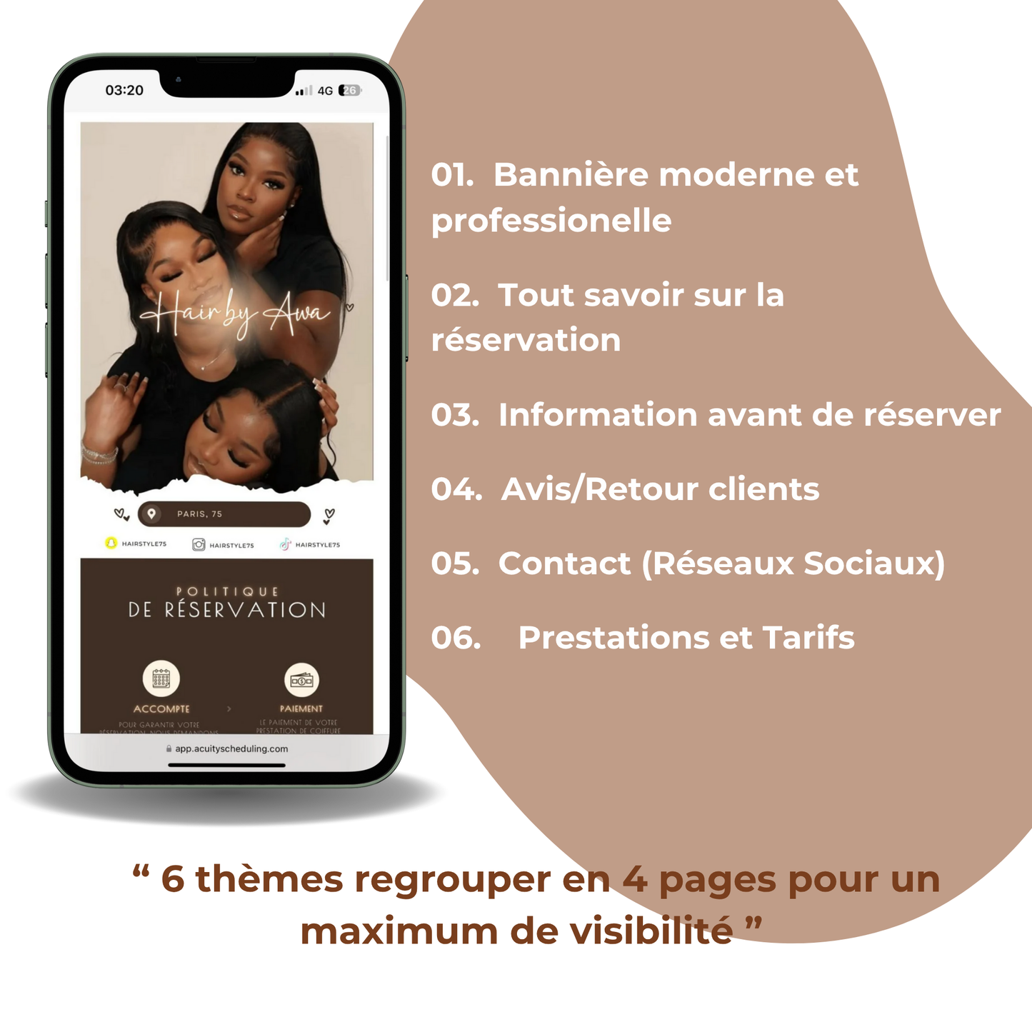 Template Acuity - Brown Beauty Hair