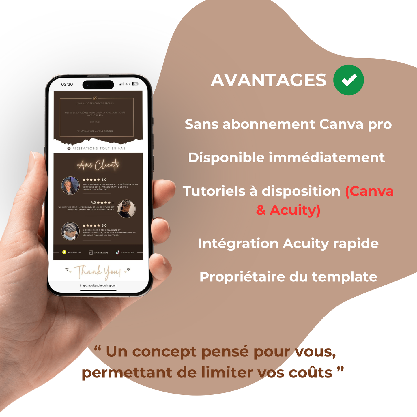 Template Acuity - Brown Beauty Hair