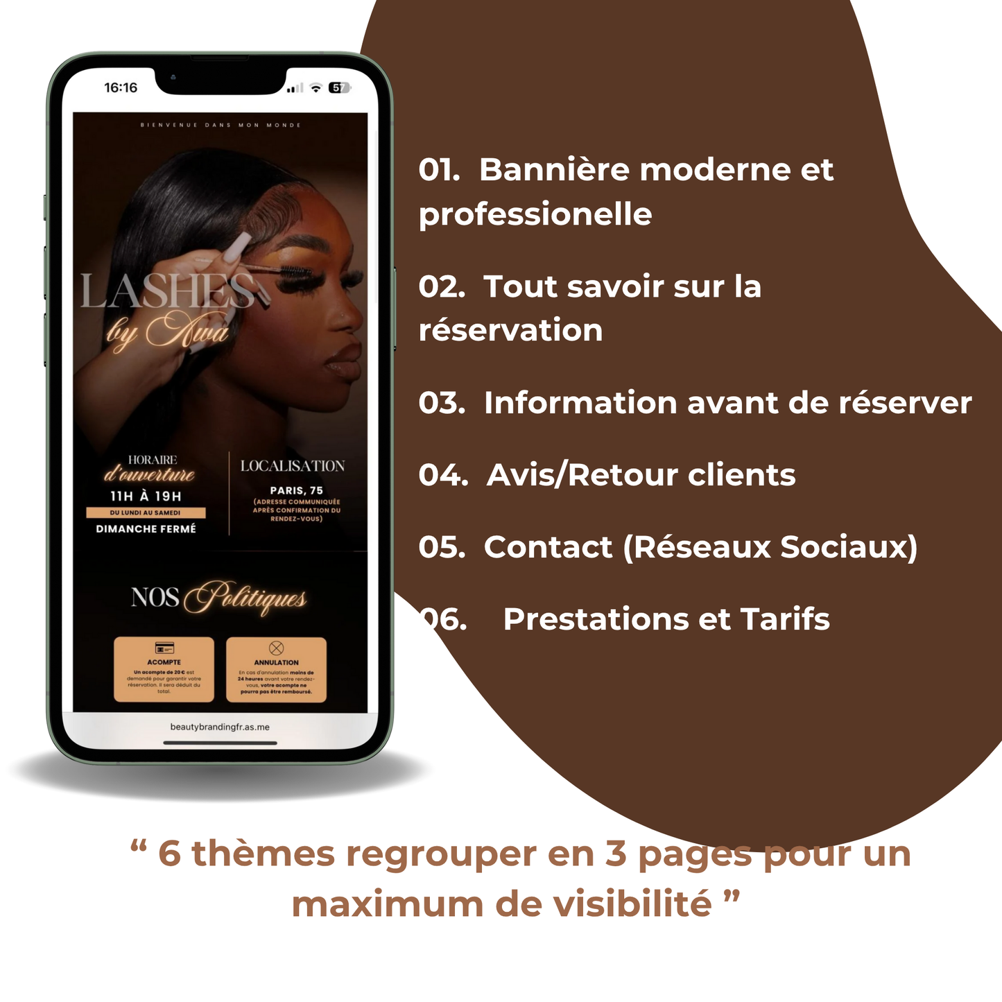 Template Acuity - Classy Beauty Lashes