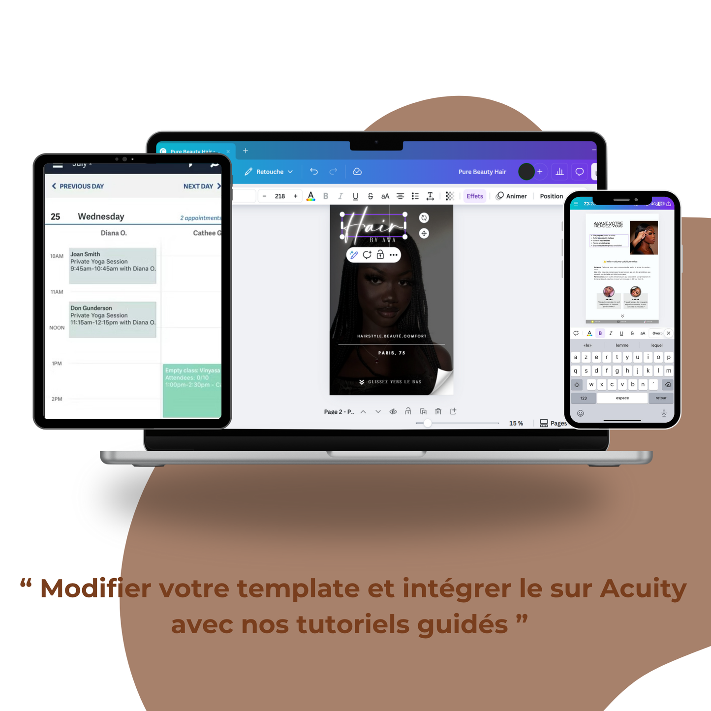 Template Acuity - Brown Beauty Hair