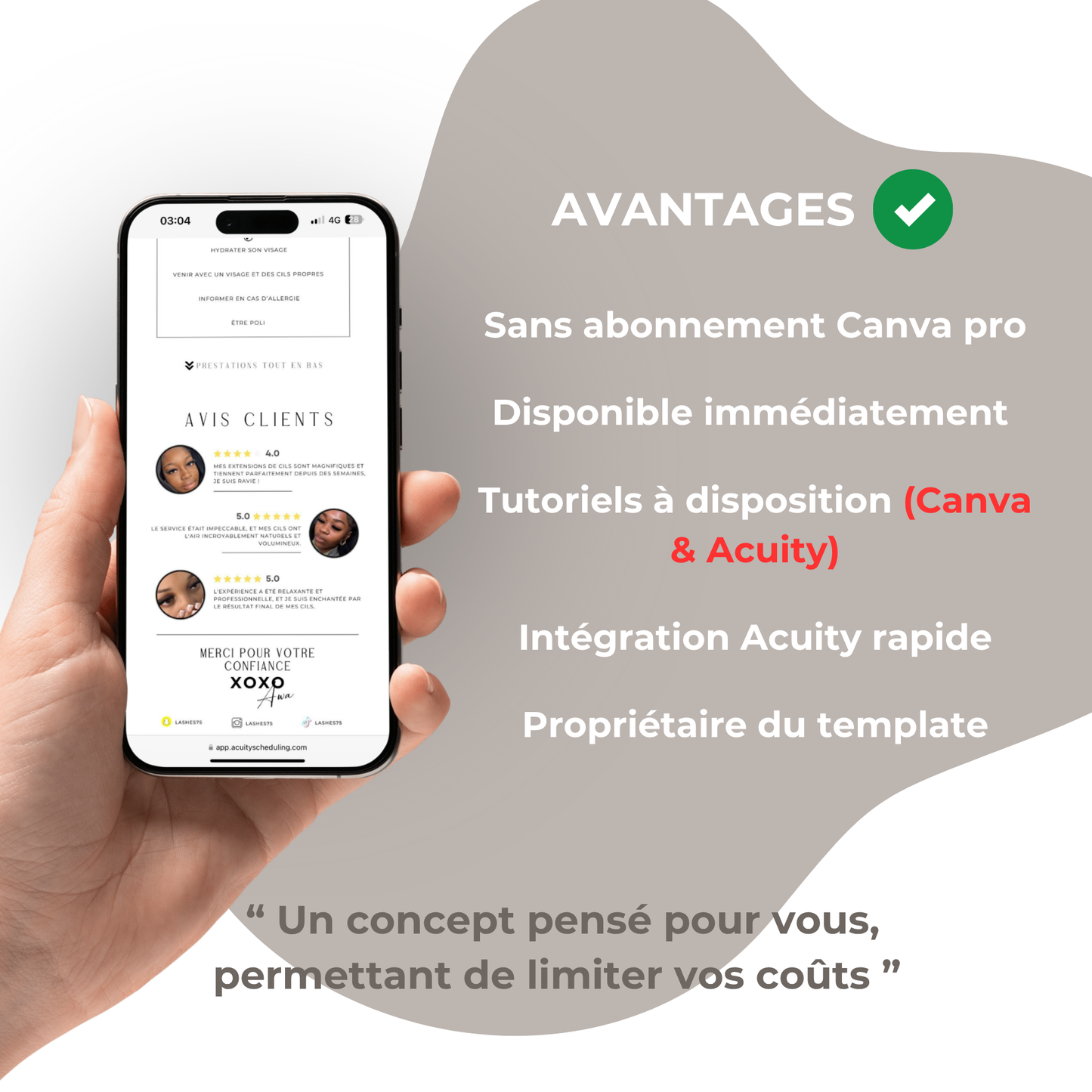 Template Acuity - Pure Beauty Lashes