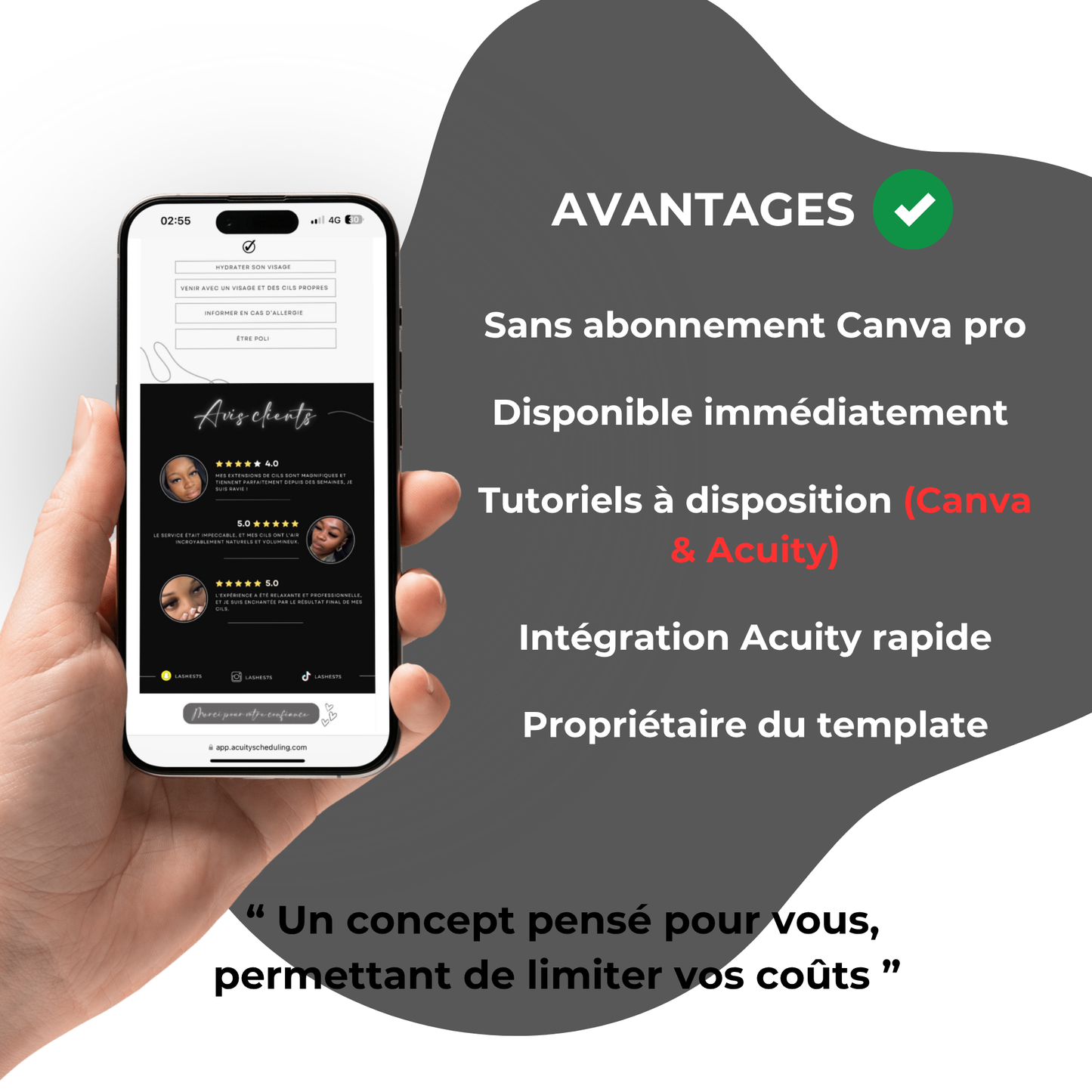 Template Acuity - Dark Beauty Lashes