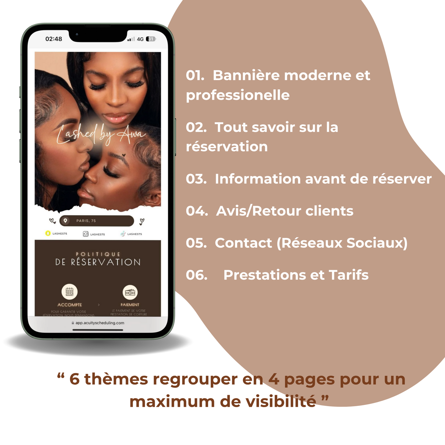 Template Acuity - Brown Beauty Lashes