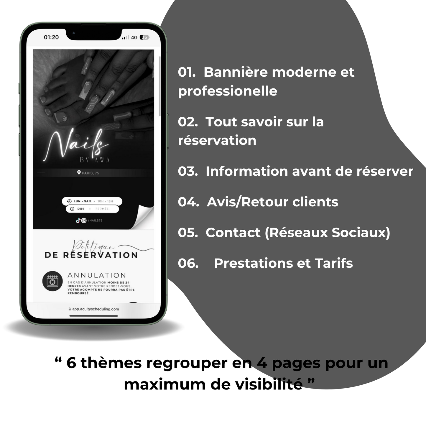 Template Acuity - Dark Beaty Nails